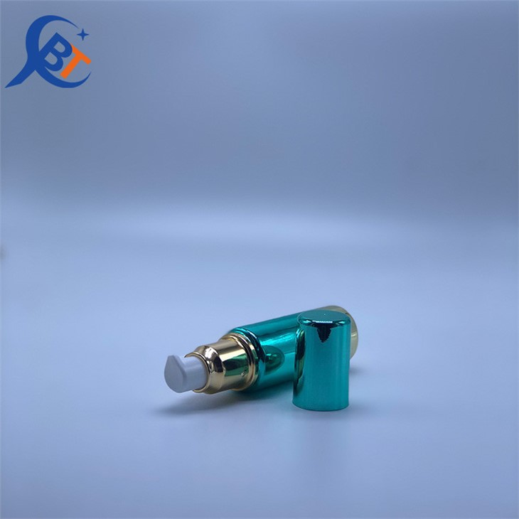 Electroplated pump bottle